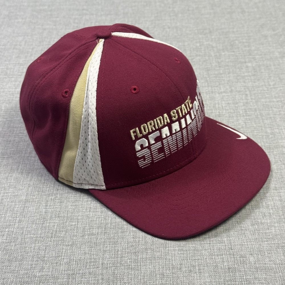 Nike Florida State Seminoles Hat Cap Snap Back Mens One Size Red NCAA Football